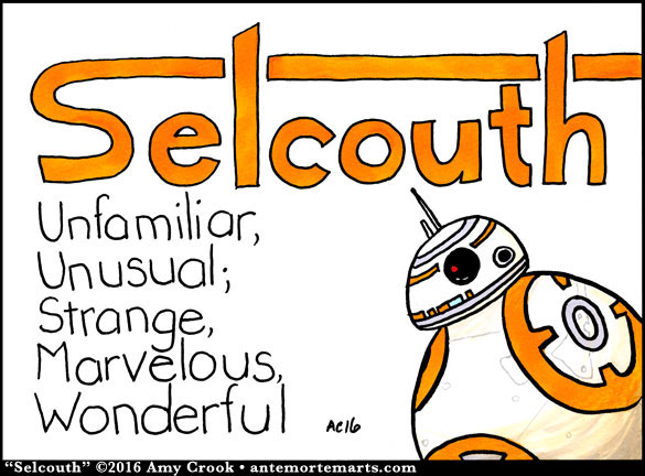 Selcouth, word art & Star Wars fan art by Amy Crook