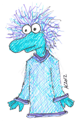 Sharpie Fraggle sketch by Amy Crook