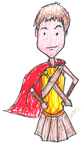 Sharpie Rory the Centurion sketch by Amy Crook