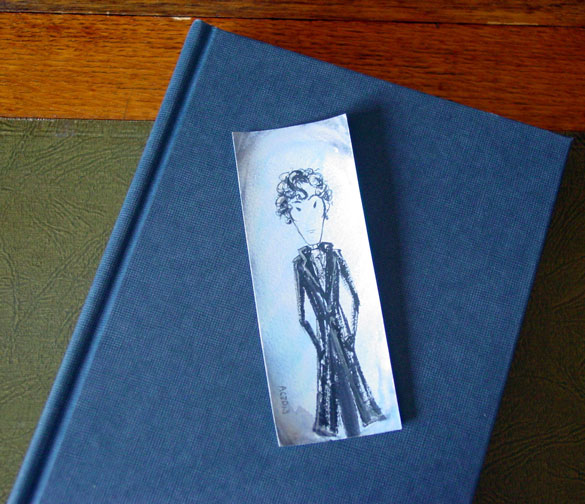 Sherlock Bookmark 8, with book, by Amy Crook