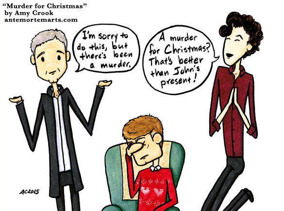 Murder for Christmas, a Sherlock parody comic by Amy Crook