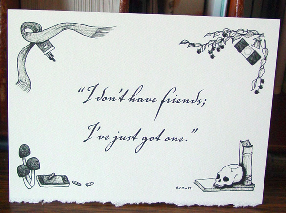 Sherlock BBC quote cards with art by Amy Crook