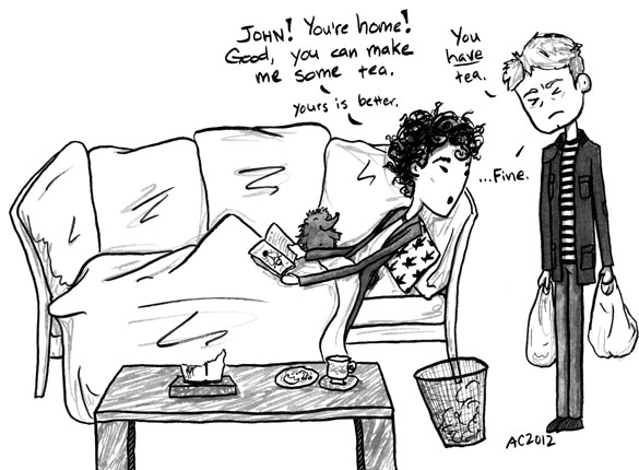 The Death of Me, 5 of 6, a Sherlock comic by Amy Crook