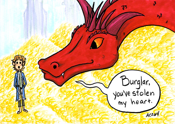 Burglar, The Hobbit parody comic by Amy Crook
