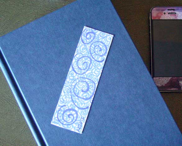 Spiral Bookmark 2, with book, by Amy Crook