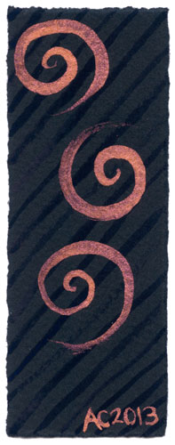 Spiral Bookmark 7 by Amy Crook