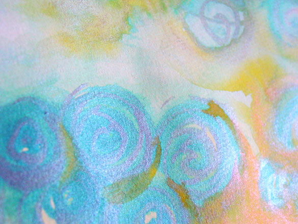 Spiral Sunrise, detail, by Amy Crook