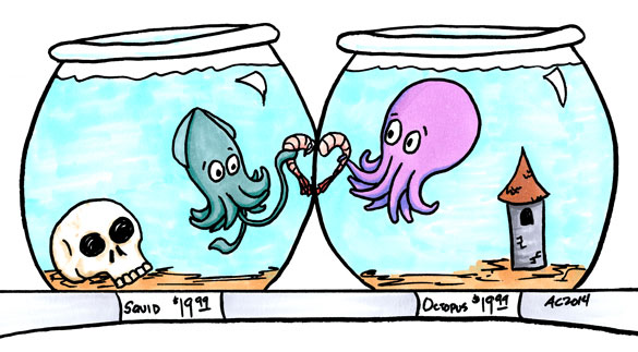 Shrimp-Crossed Lovers, comic by Amy Crook