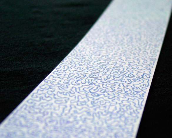 Squiggle Bookmark, detail, by Amy Crook