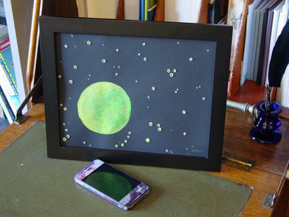 The Stars Are Right 3, framed art by Amy Crook