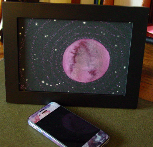 The Stars Are Right 6, framed art by Amy Crook