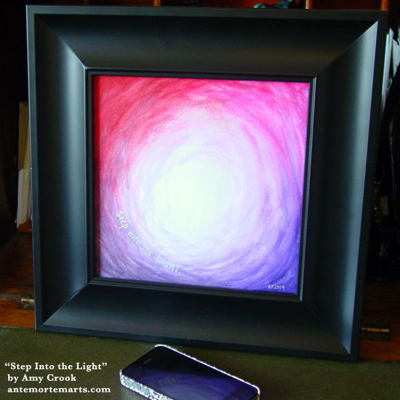 Step Into the Light, framed art by Amy Crook