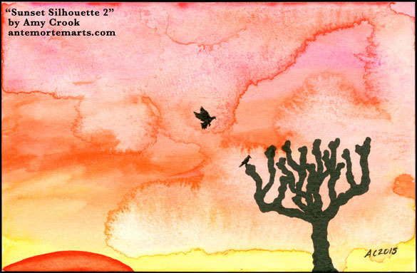 Sunset Silhouette 2 by Amy Crook