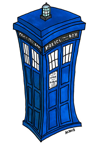 You make my heart bigger on the inside - a TARDIS Valentine by Amy Crook