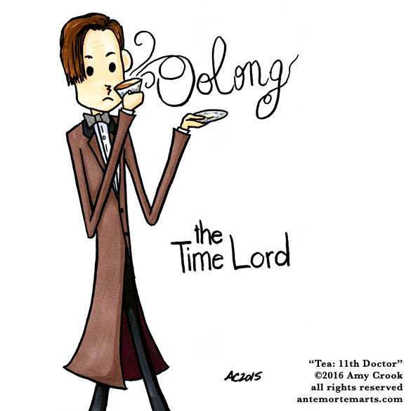Tea: 11th Doctor, commission art by Amy Crook