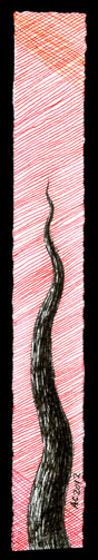 Tentacle Bookmark 1 by Amy Crook