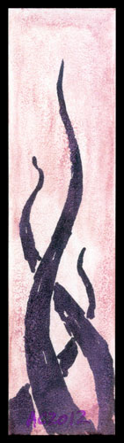 Tentacle Bookmark 4 by Amy Crook