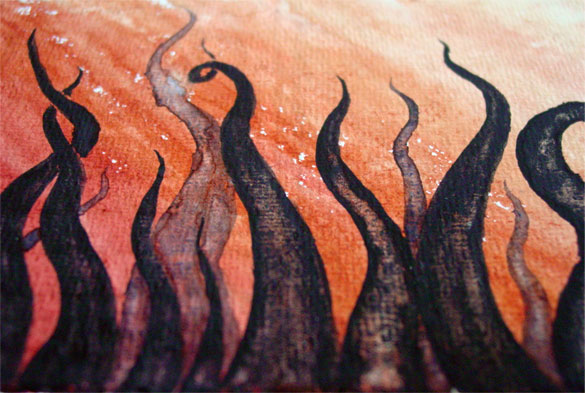 Tentacle Deeps 16, detail, by Amy Crook
