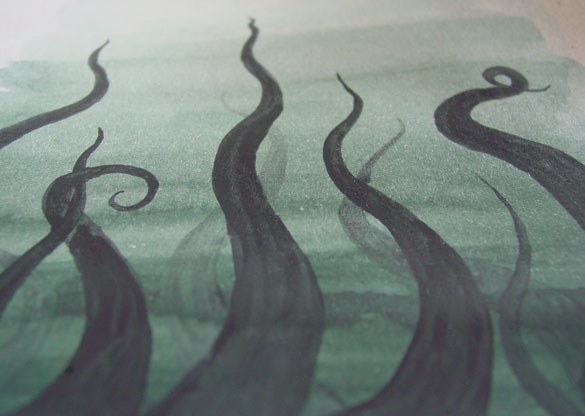 Tentacle Deeps 28, detail, by Amy Crook