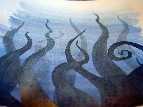 Tentacle Deeps 35, detail, by Amy Crook