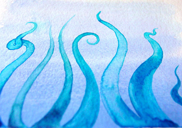 Tentacle Deeps 36, detail, by Amy Crook