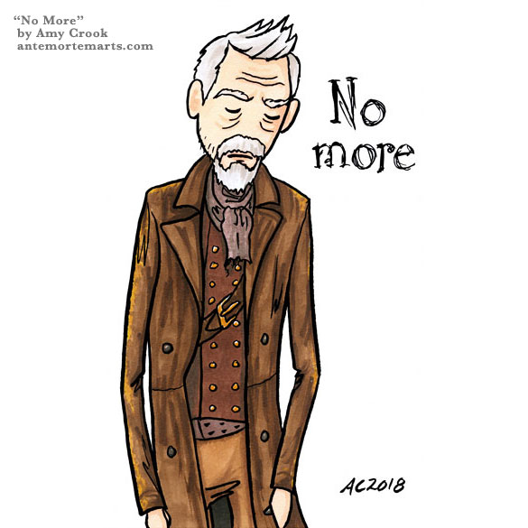 No More, Doctor Who parody fan art by Amy Crook