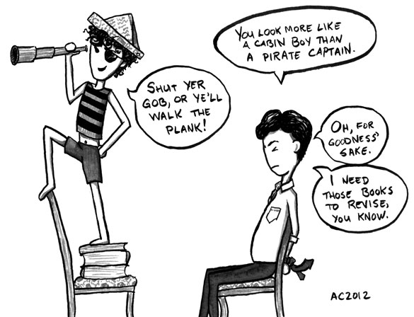 The Brothers Holmes: The Early Years, part 2 of 6, comic by Amy Crook