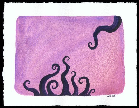 Well Met, tentacle painting by Amy Crook