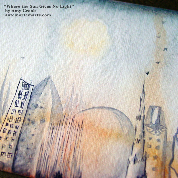 Where the Sun Gives No Light, detail, by Amy Crook