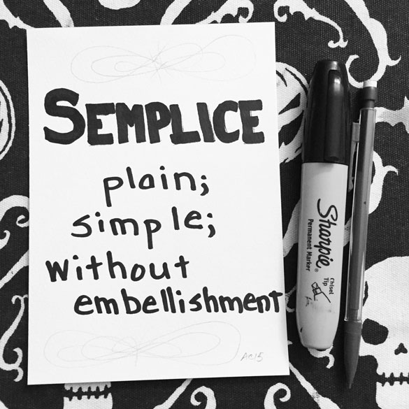 Word 18: Semplice