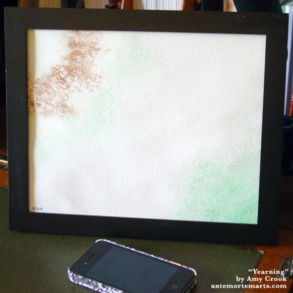 Yearning, framed art by Amy Crook